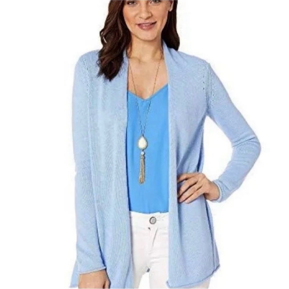Lilly Pulitzer The Allyse Cardigan
Heathered Blue Peri